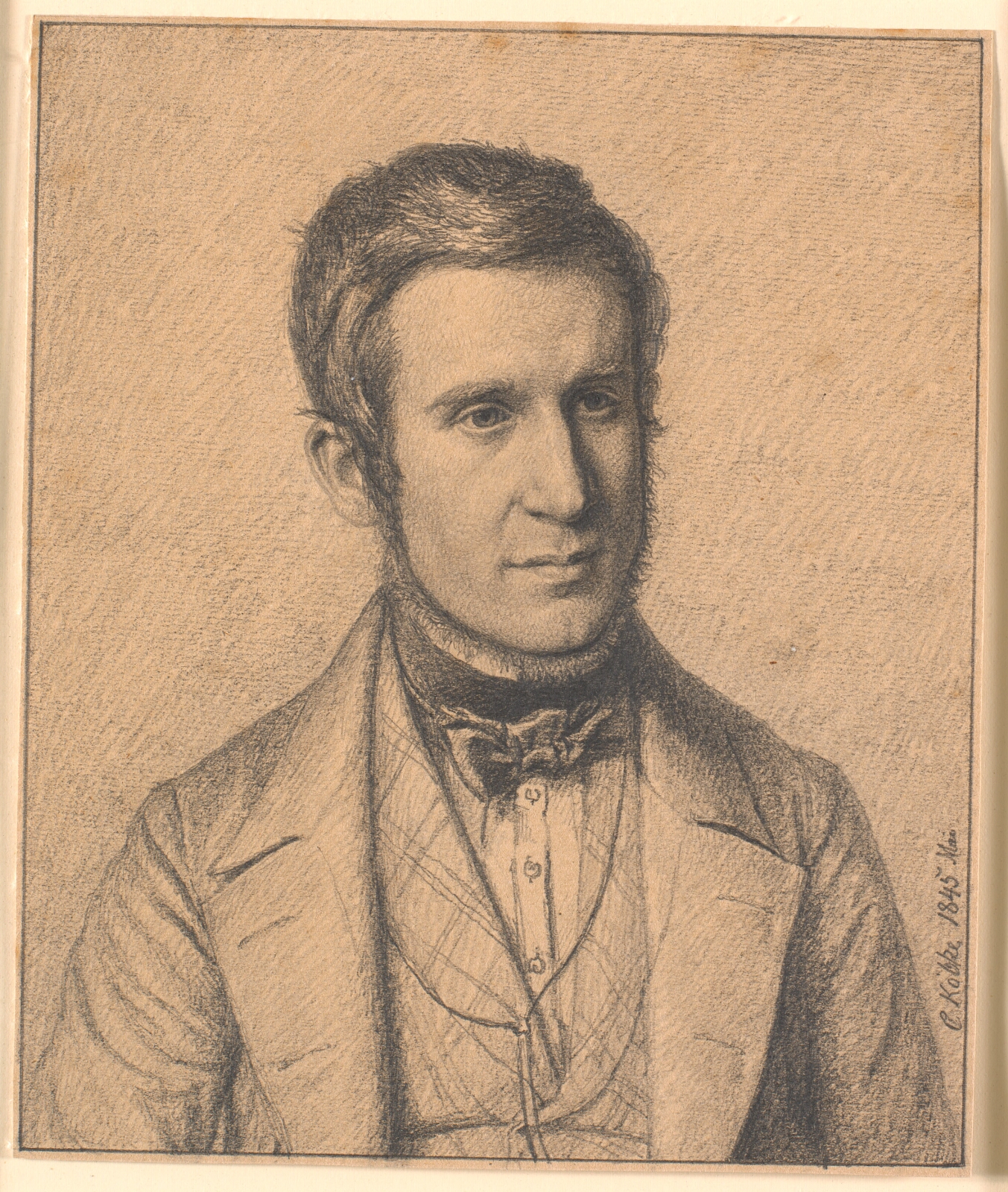 Christen Købke, Portræt af kunstnerens kones broder Christen Christensen Købke (1817-1846)