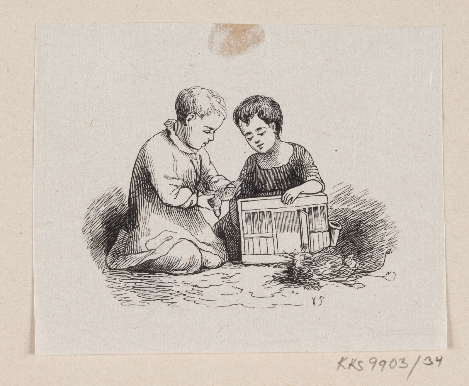 H.P. Hansen, Illustration til "Gaaseurten" i H.C. Andersen, "Eventyr og Historier", Bind 1