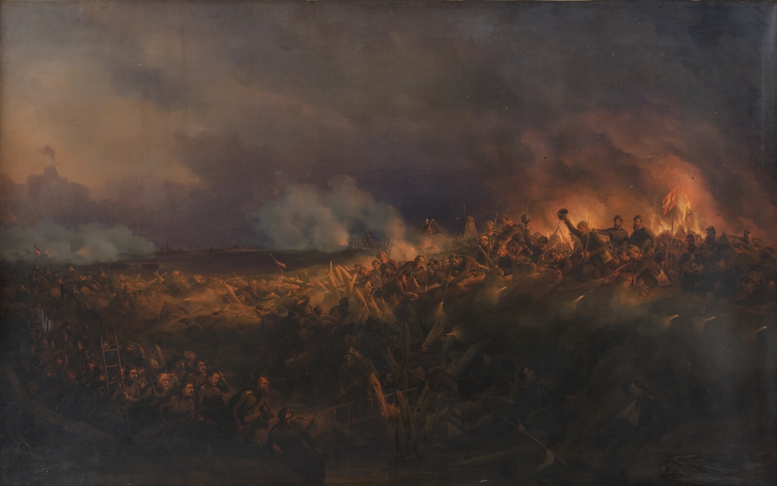 Niels Simonsen, Stormen på Frederiksstad den 4. oktober 1850