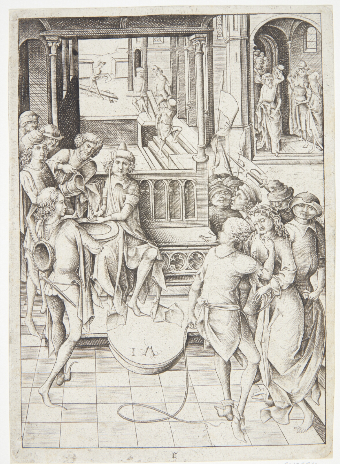 Israhel van Meckenem, Kristus for Pilatus