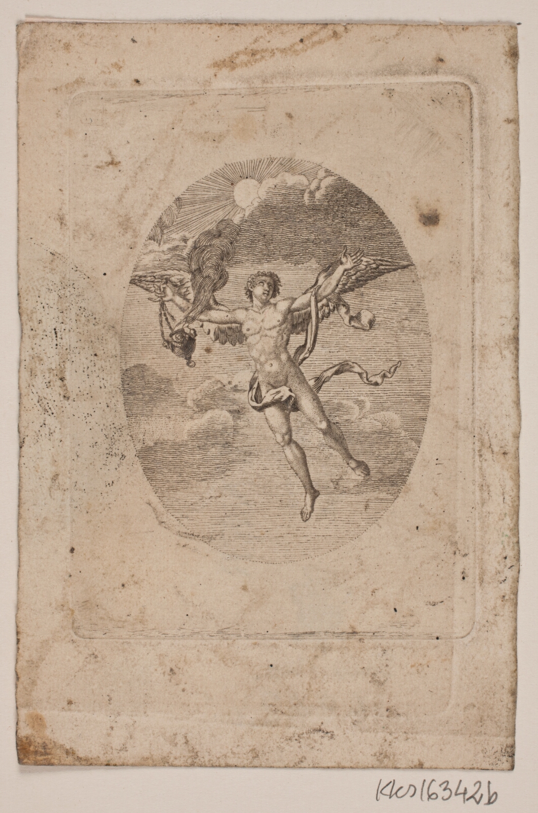 Gerhard Ludvig Lahde, Svævende engel