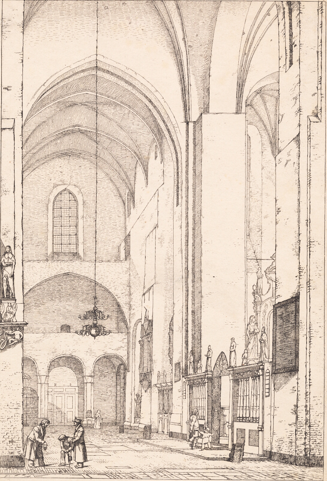 Christen Købke, Prospekt af det indre af den nordlige korsarm af Århus Domkirke