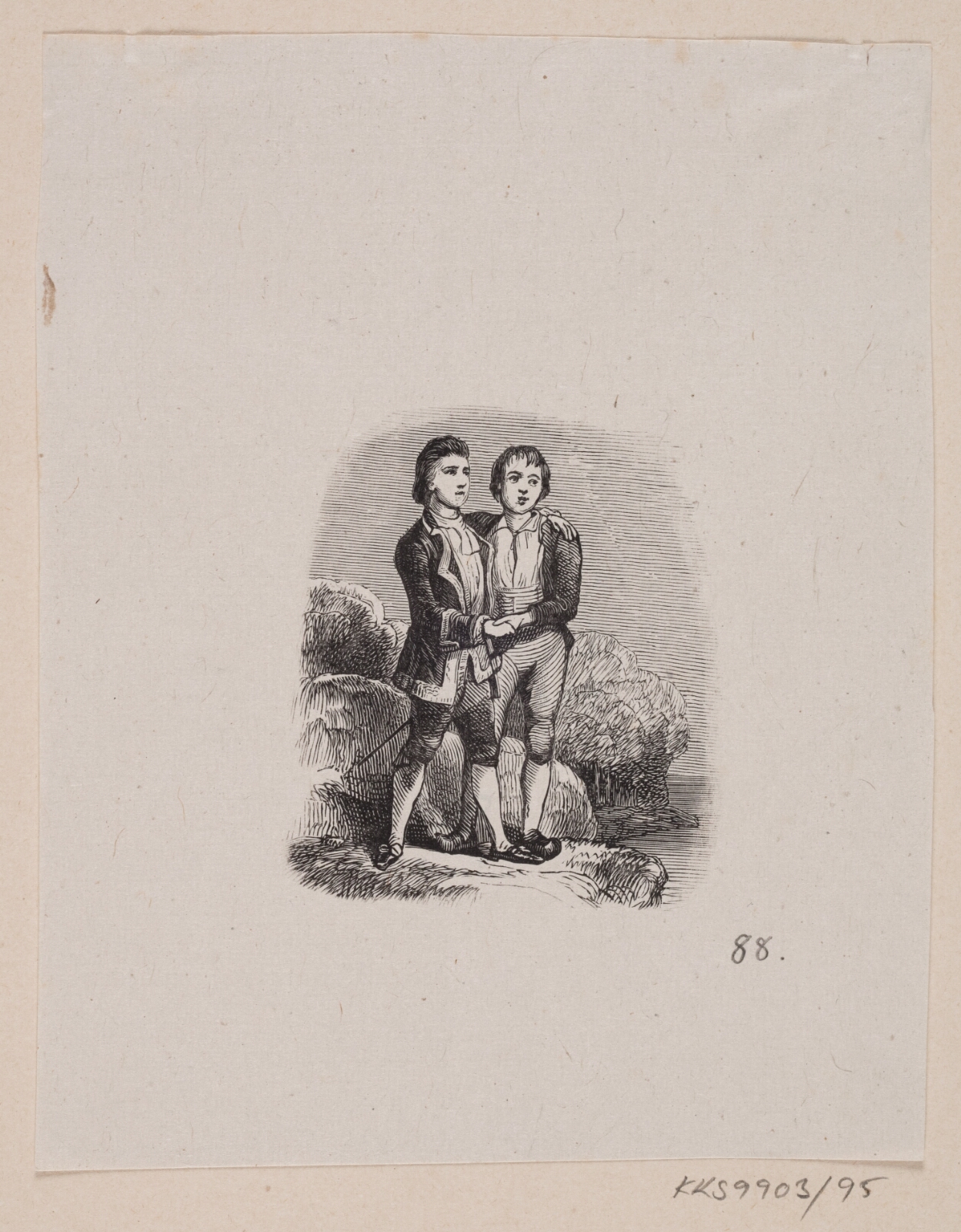 H.P. Hansen, Illustration til "Klokken" i H.C. Andersen, "Eventyr og Historier", Bind 2