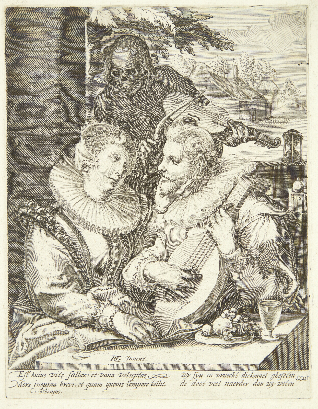 Hendrick Goltzius, Ungt par besøgt af døden