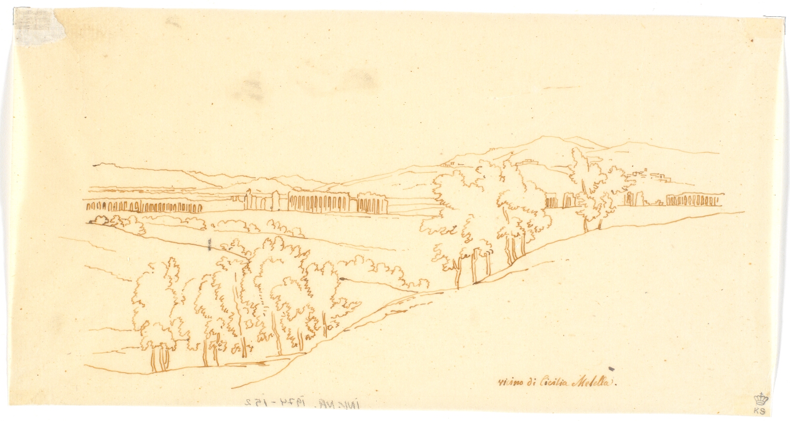 Martinus Rørbye, Vicino di Cicilia Metella