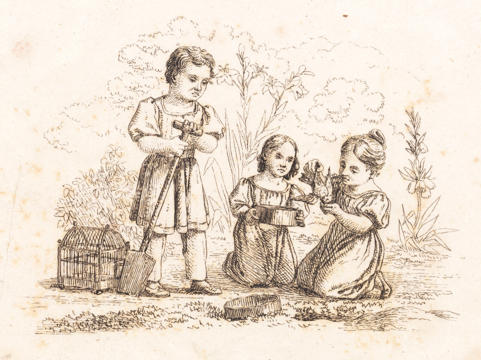 Martinus Rørbye, Illustration til "Halvhundrede Fabler for Børn" af Hey