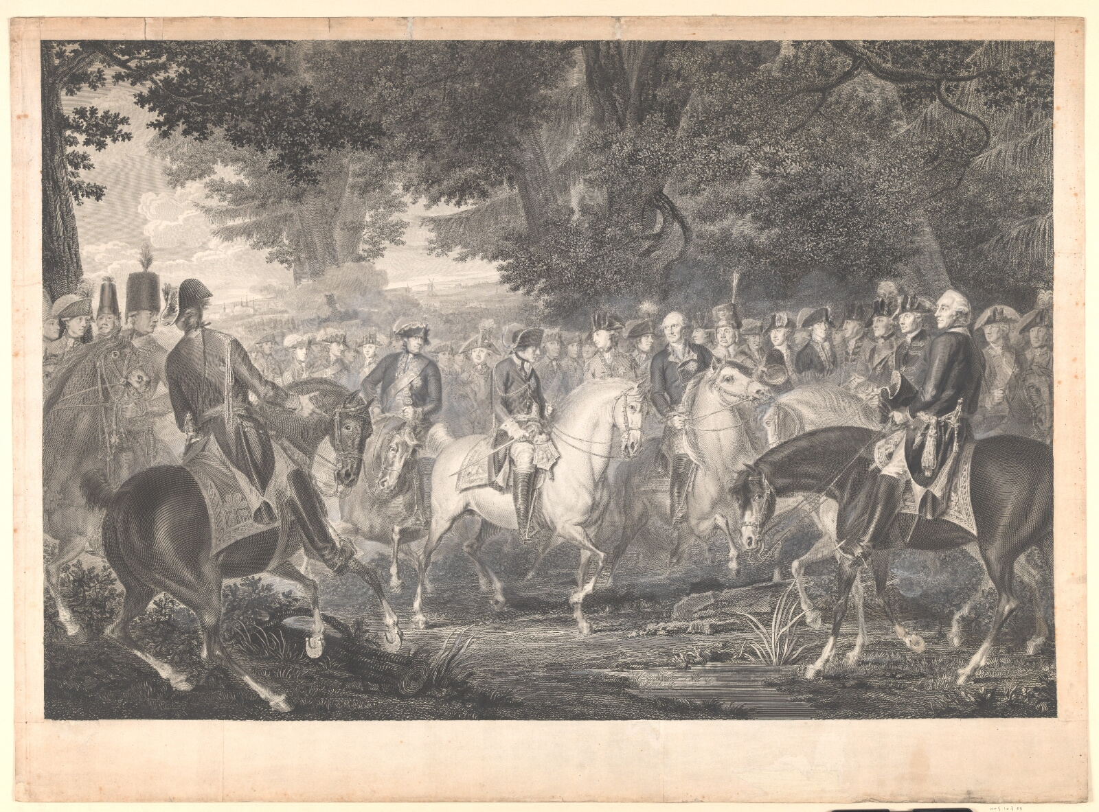 J.F. Clemens, Frederik d. Store rider hjem efter en revy ved Potsdam