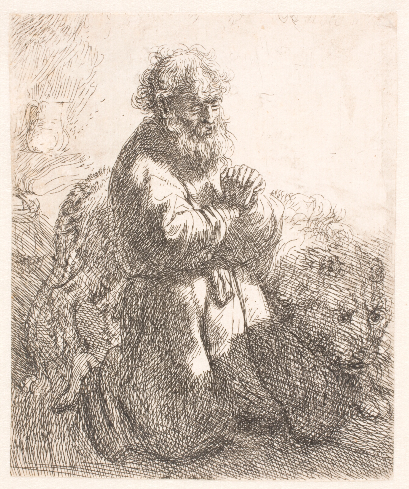 Rembrandt van Rijn, Den hellige Hieronymus, bedende