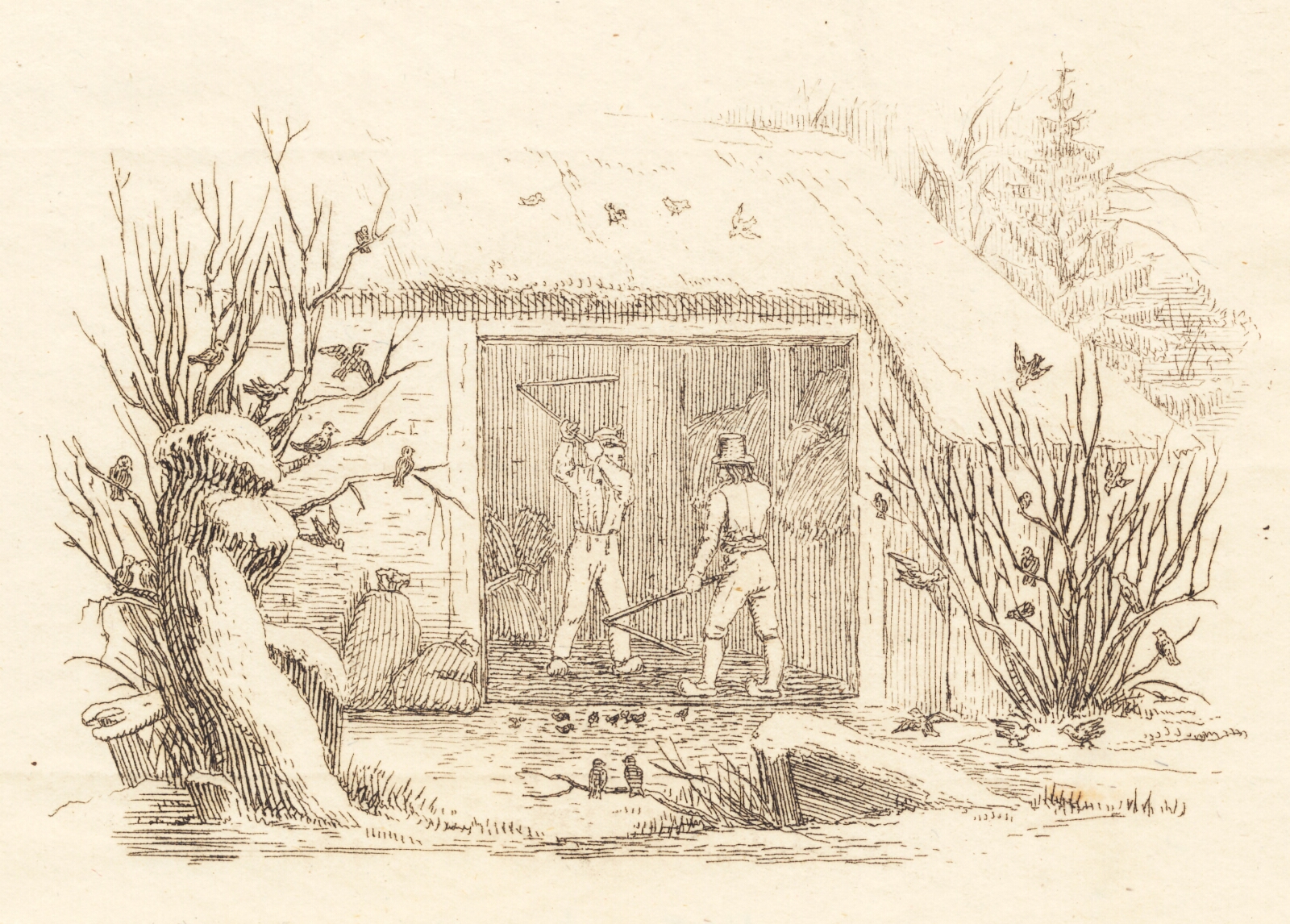 Martinus Rørbye, Illustration til "Halvhundrede Fabler for Børn" af Hey