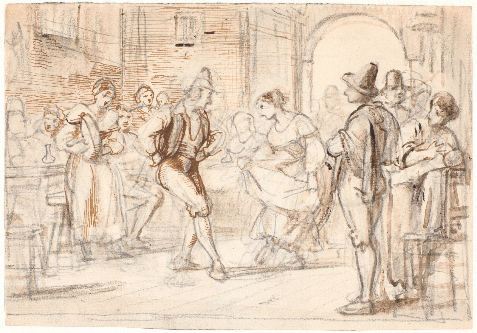 Wilhelm Marstrand, Dans i et osteri