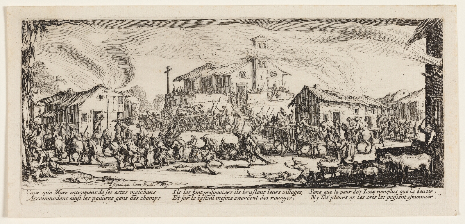 Jacques Callot, En landsby plyndres