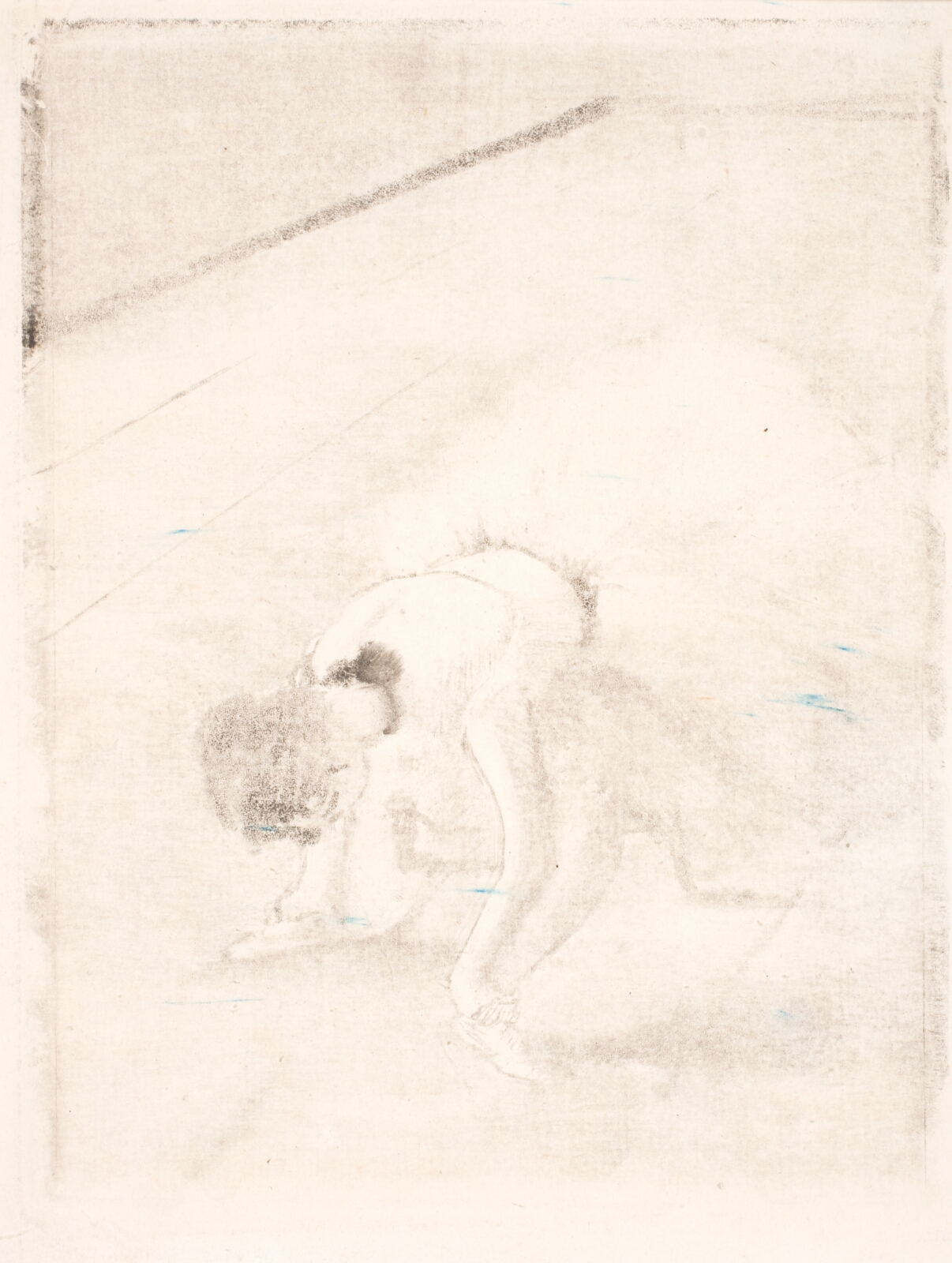 Edgar Degas, Siddende danserinde, som snører sine sko