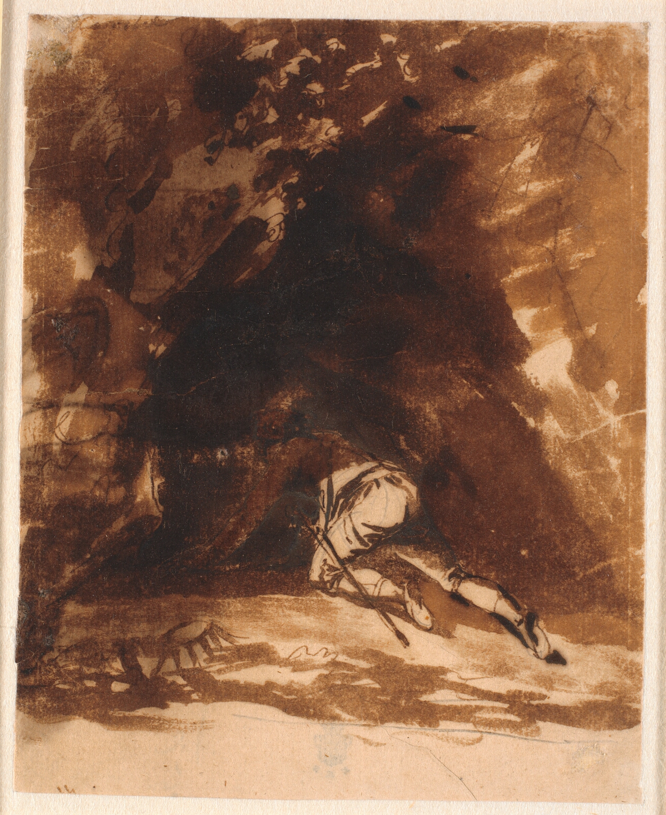 Nicolai Abildgaard, Niels Klim kryber ind i hulen