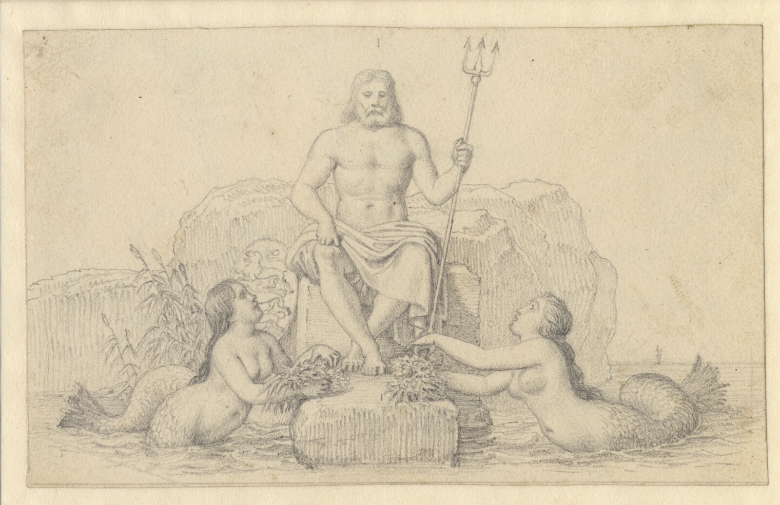 C.W. Eckersberg, Neptun og to nereider.