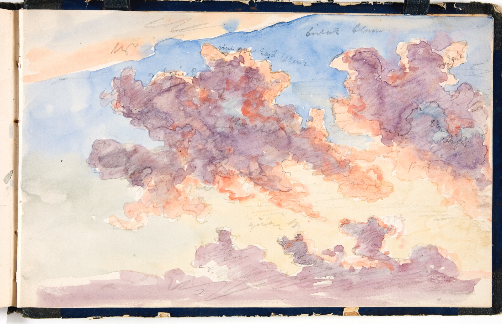 Martinus Rørbye, Skystudie. En solnedgangshimmel