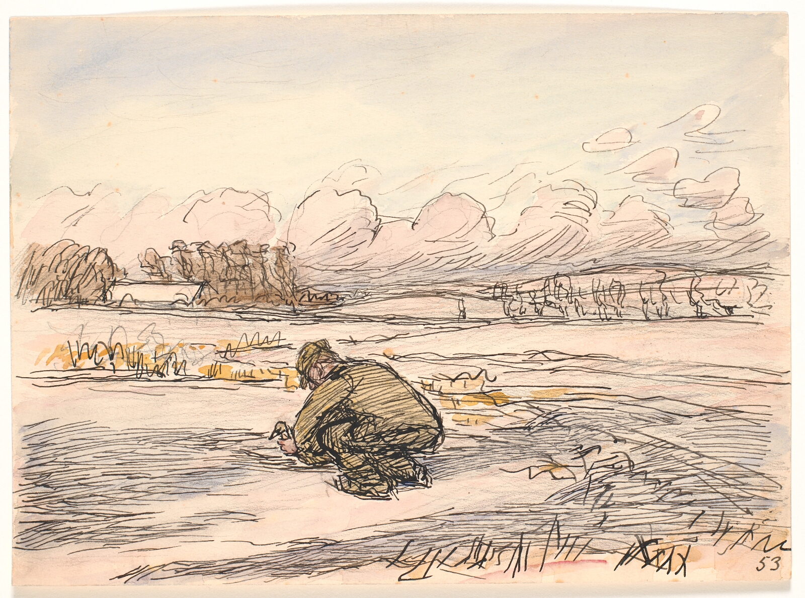 Fritz Syberg, Bonden på isen