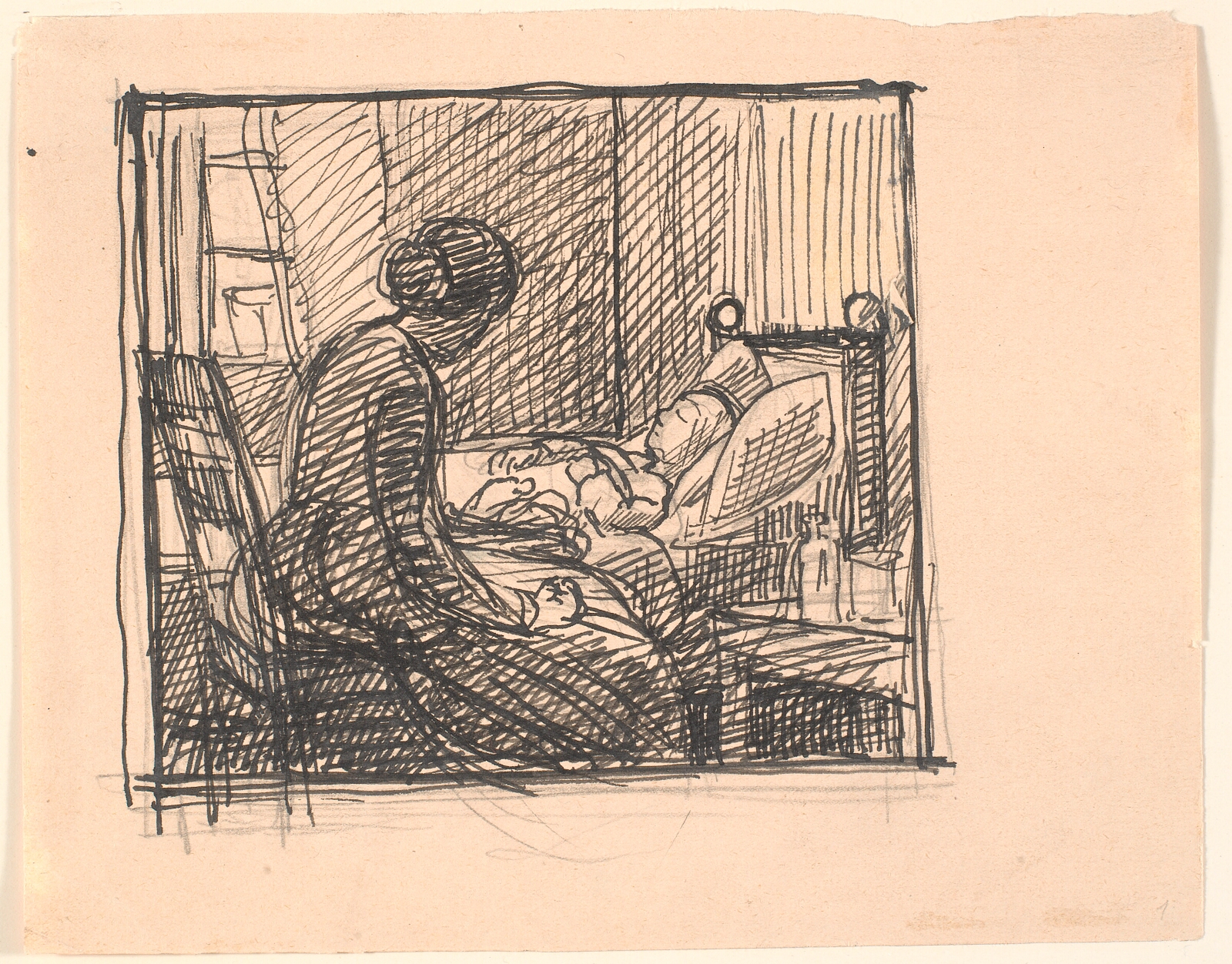 Fritz Syberg, Der sad en Moder hos sit lille Barn...