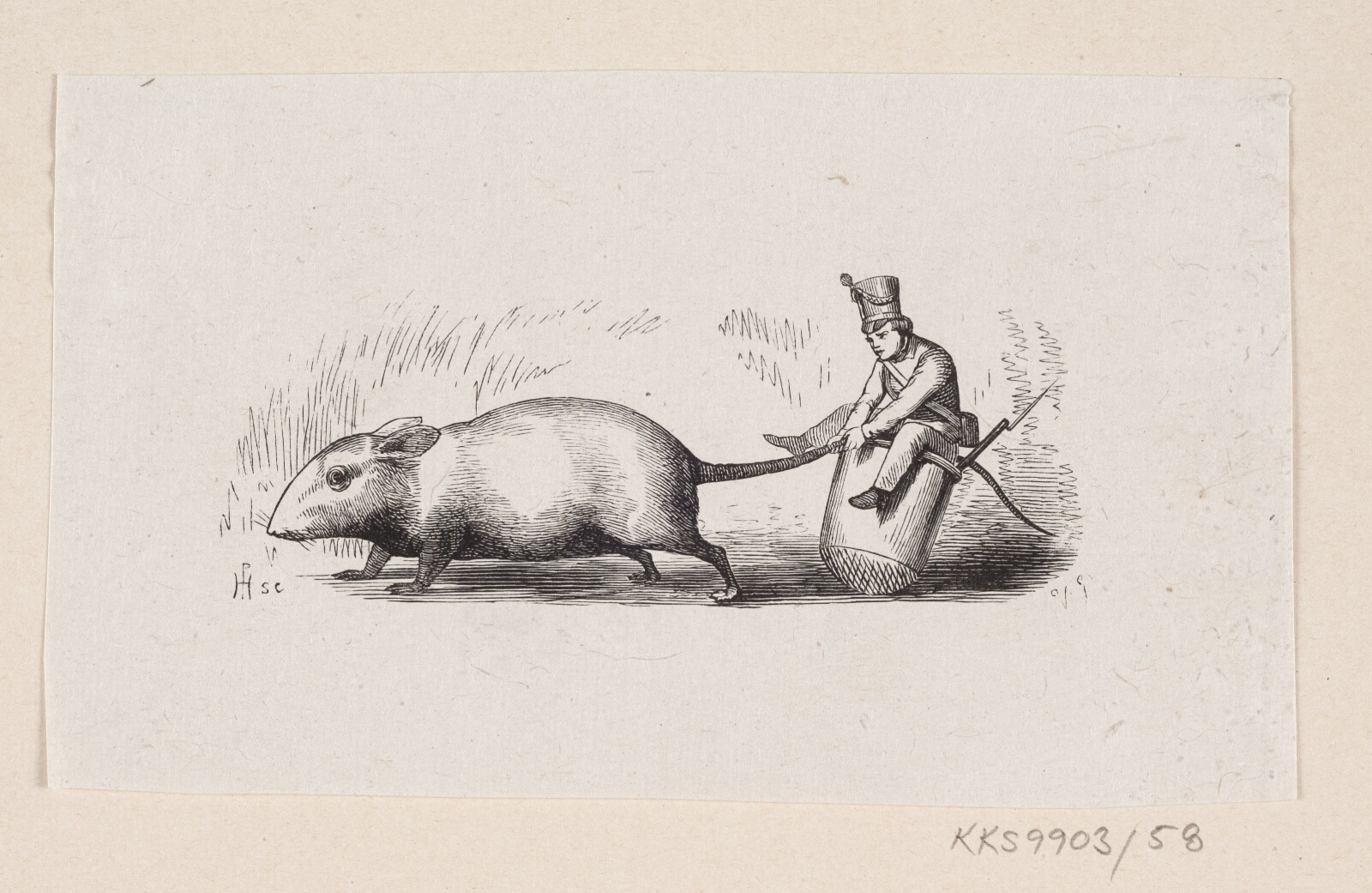 H.P. Hansen, Illustration til "Ole Lukøie" i H.C. Andersen, "Eventyr og Historier", Bind 1