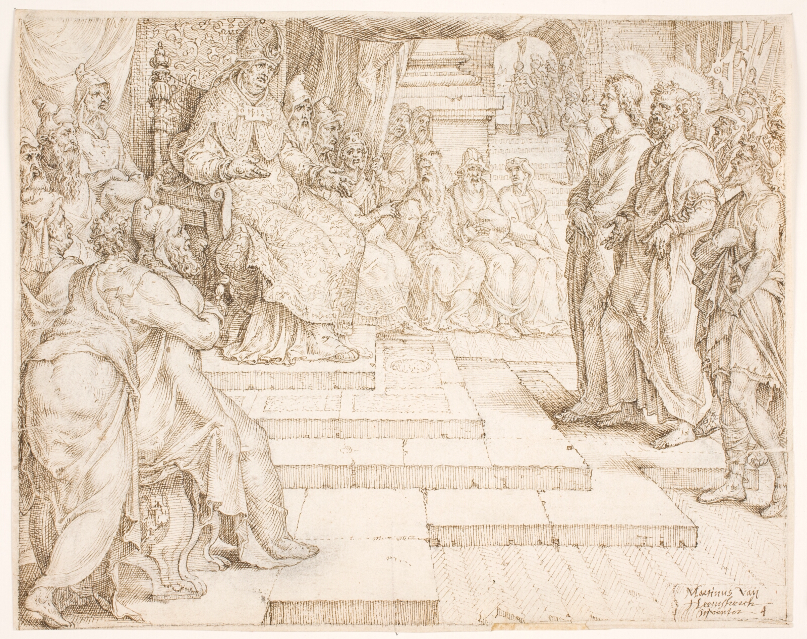 Maarten van Heemskerck, Peter og Johannes stilles for ypperstepræsterne