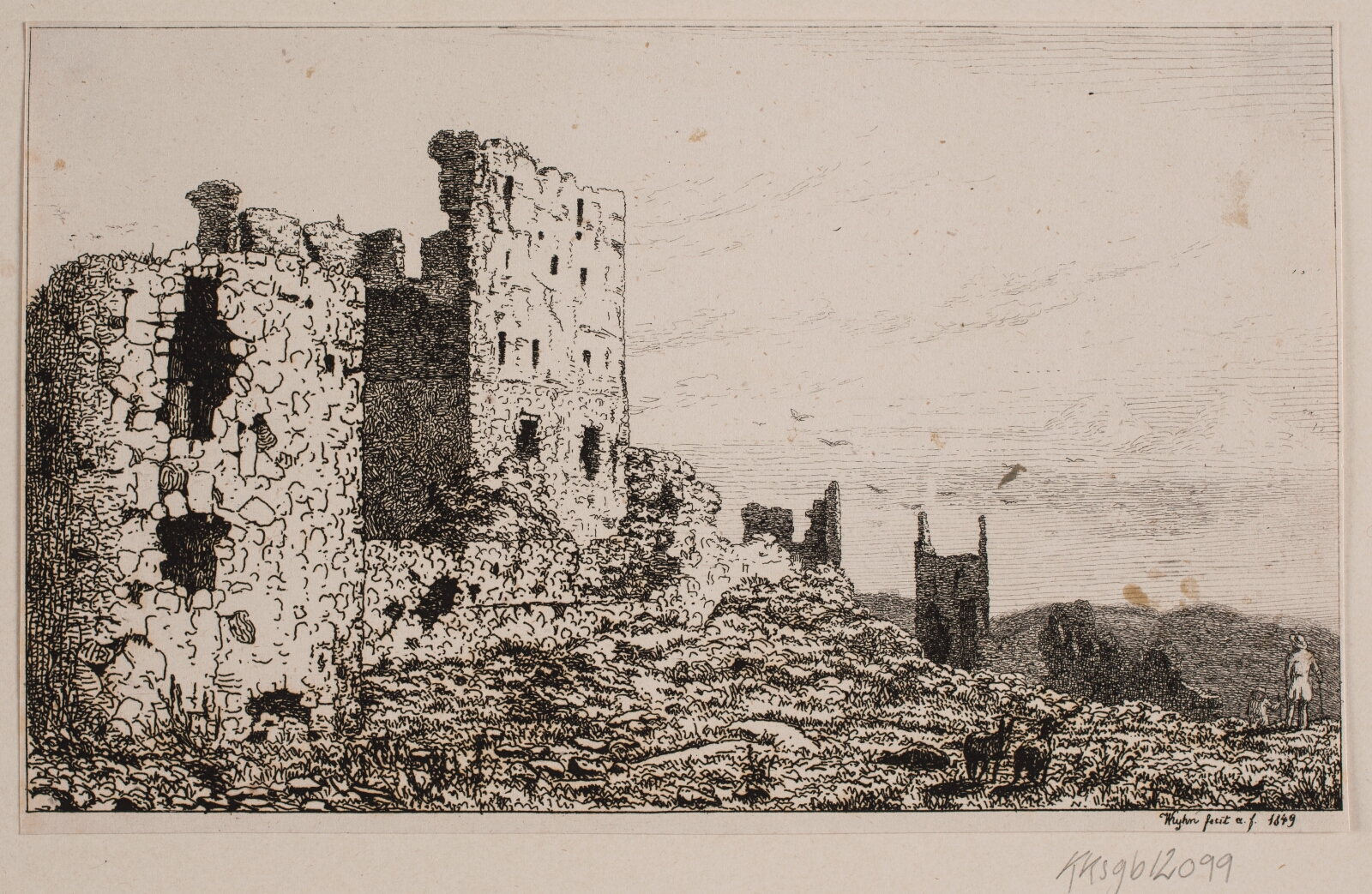Vilhelm Kyhn, Hammershus på Bornholm