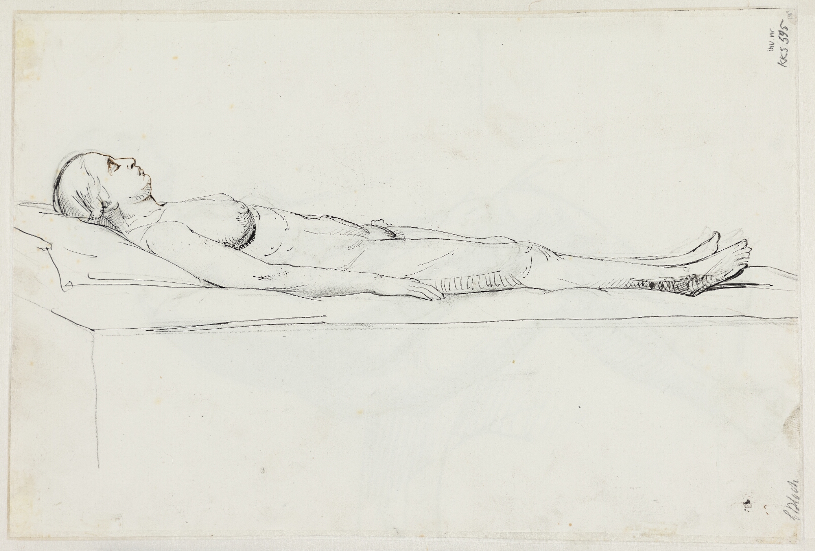 Carl Bloch, Studier til museets maleri "Jairi datter" (kms835)