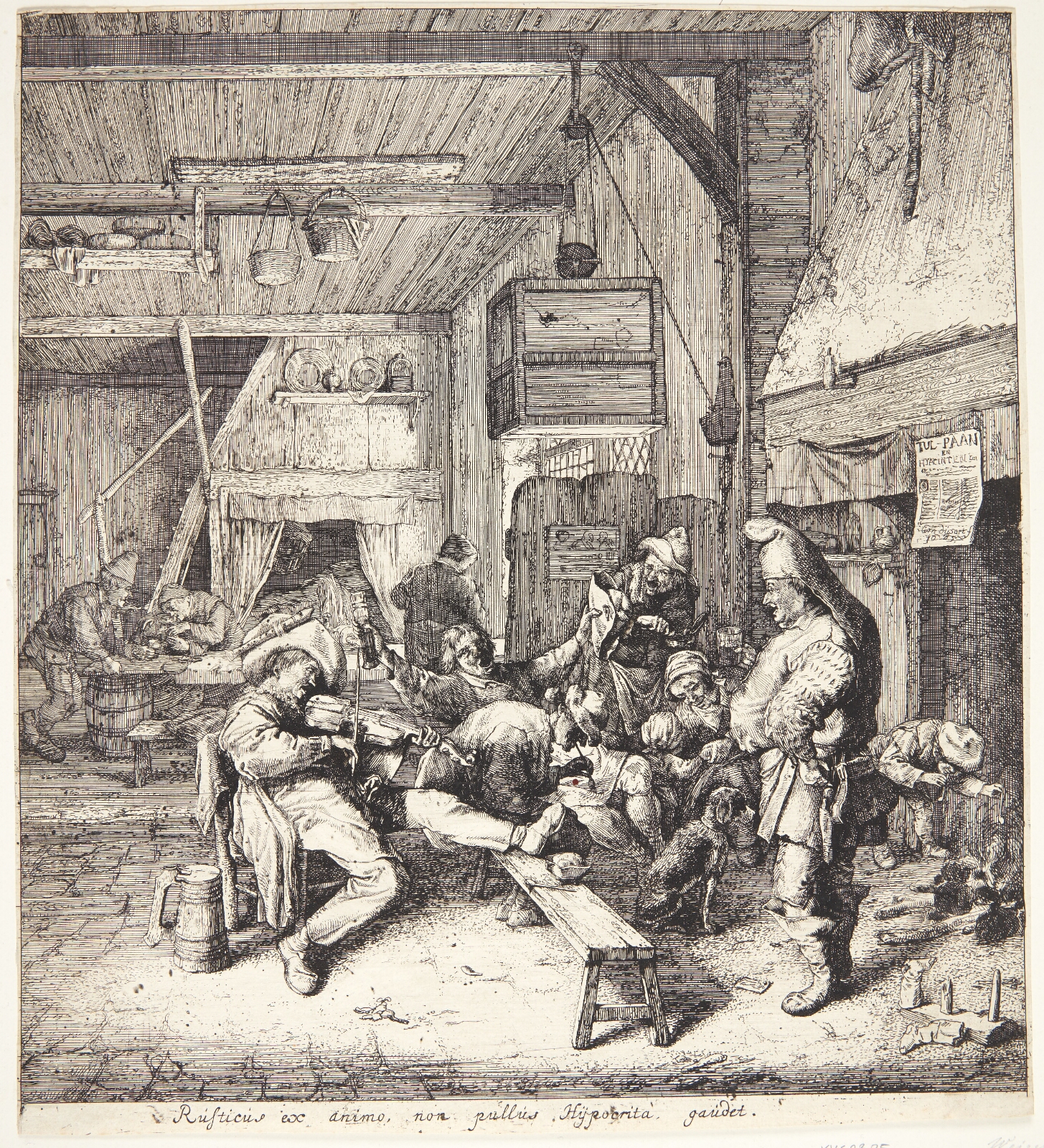 Cornelis Dusart, Fiolspiller i en krostue