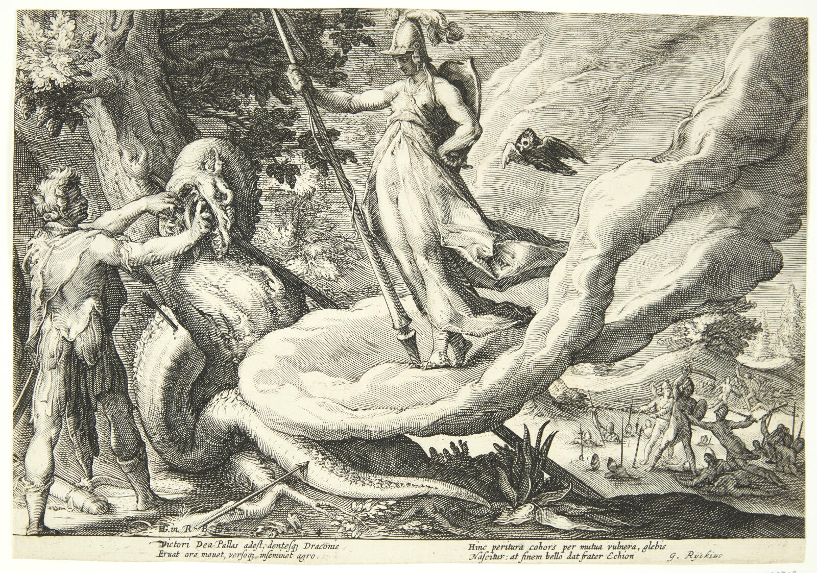Hendrick Goltzius, Kadmos sår dragens tænder