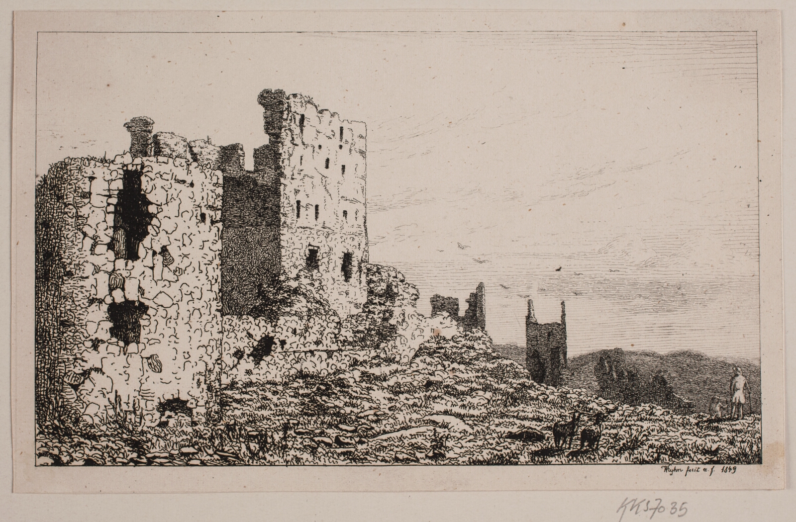 Vilhelm Kyhn, Hammershus på Bornholm
