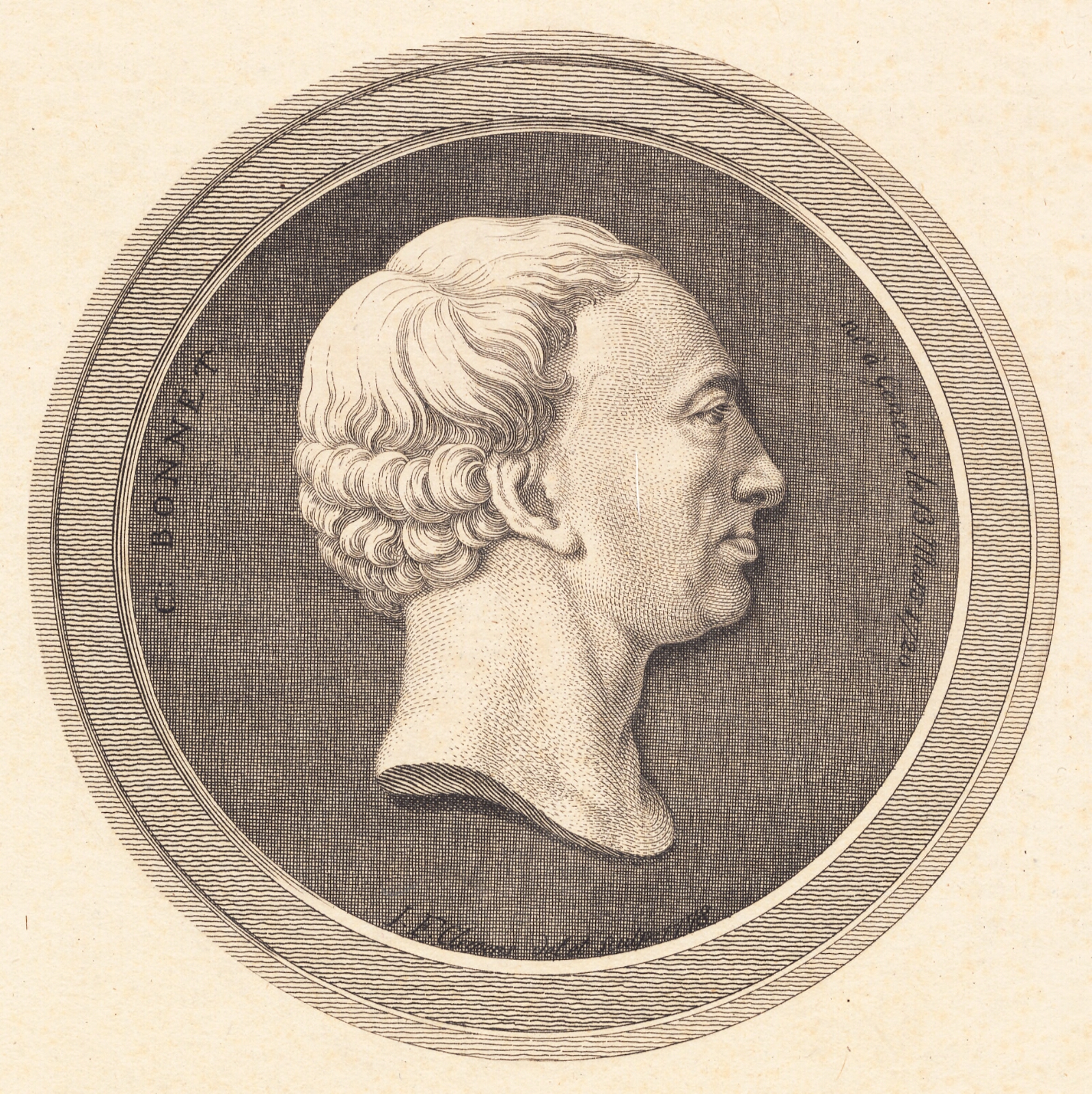 J.F. Clemens, Reliefmedaillon med portræt af Bonnet