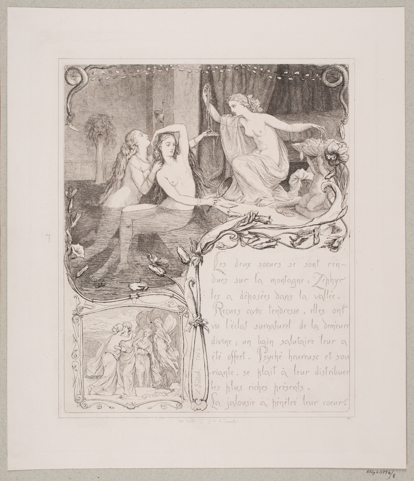Lorenz Frølich, Illustration nr. 7 til "L`Amour et Psyché"