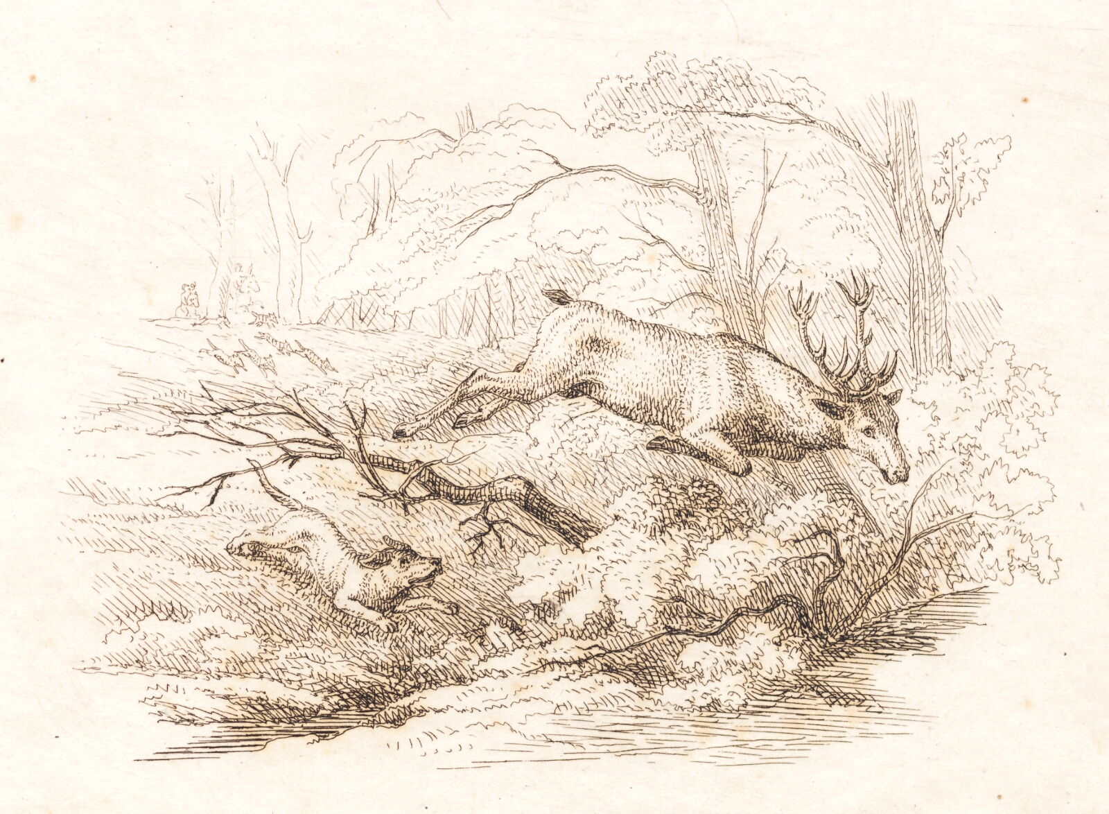 Martinus Rørbye, Illustration til "Halvhundrede Fabler for Børn" af Hey