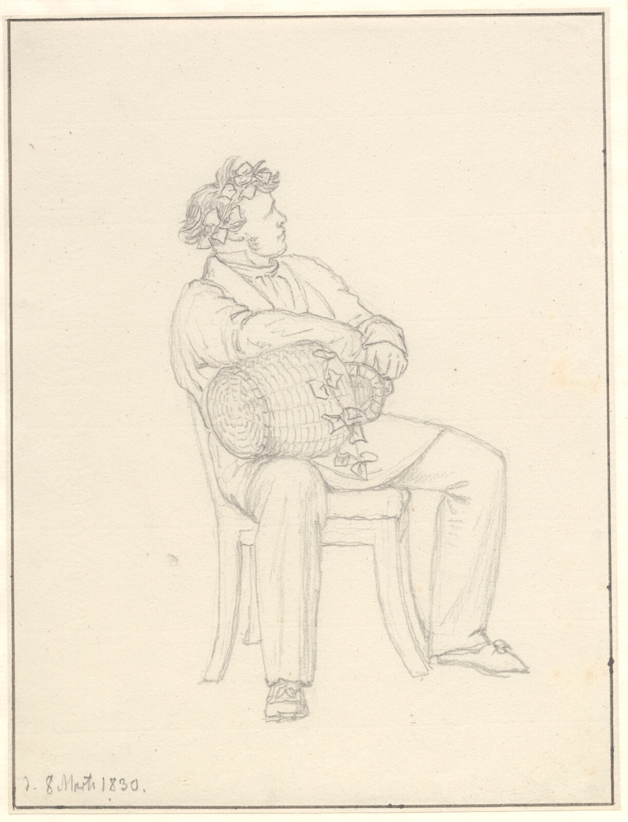 C.W. Eckersberg, Billedhugger H. E. Freund (1786-1840) fejrer Thorvaldsens romerske fødselsdag.