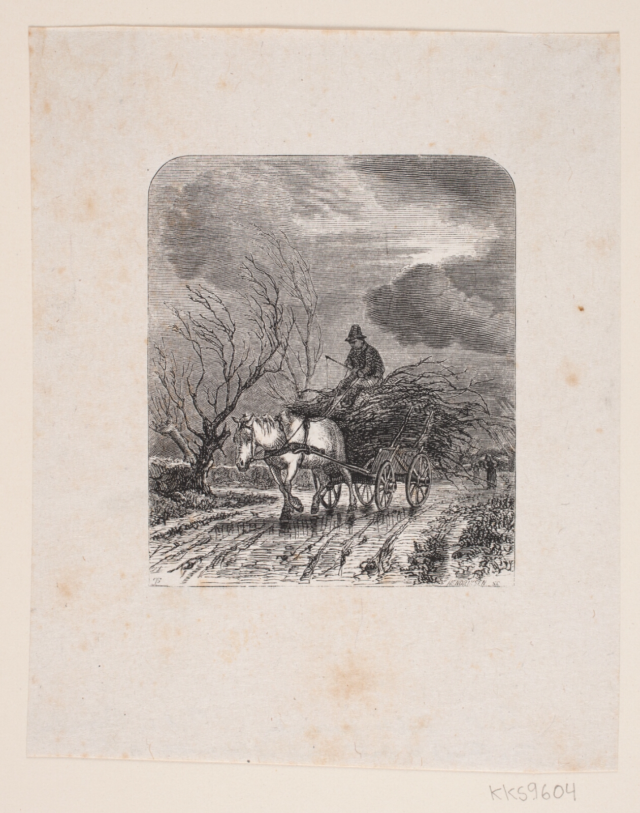 F. Hendriksen, Illustration til Christian Richardts Digt, "November"