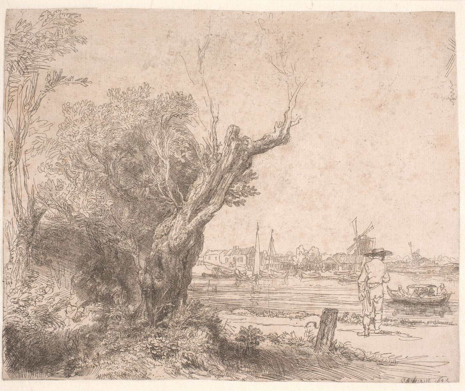 Rembrandt van Rijn, Landskab. "De Omval"
