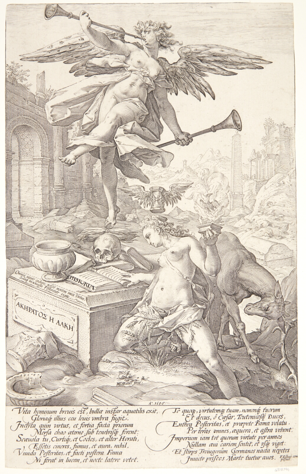Hendrick Goltzius, Allegori over berømmelse og historie