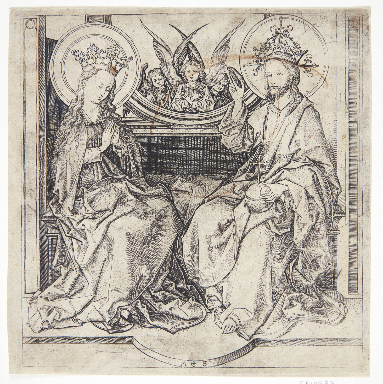 Martin Schongauer, Kristus velsigner Jomfru Maria