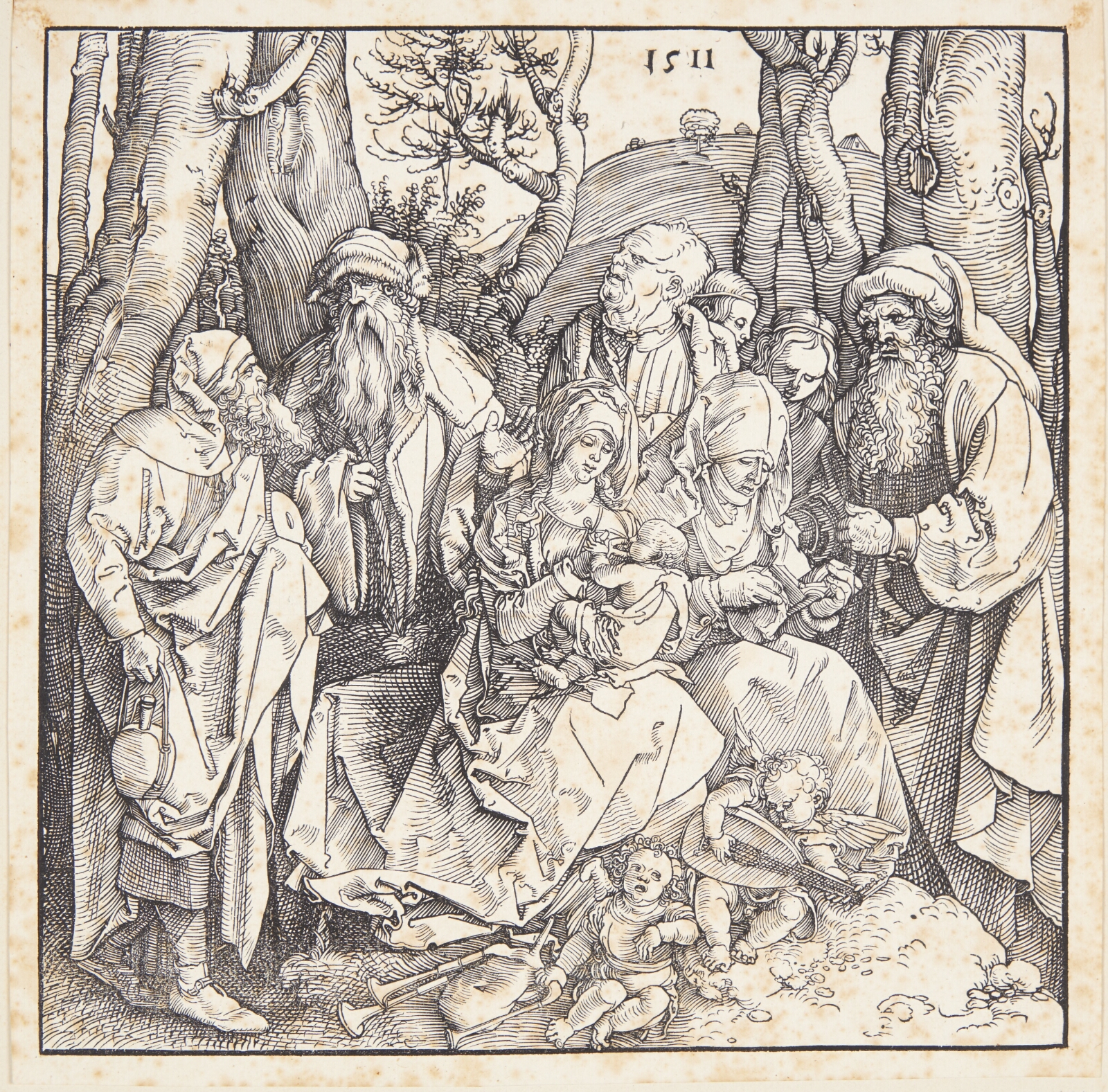 Albrecht Dürer, Den hellige familie med musicerende engle