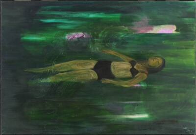 Floating III, Pthalpgroen BLAUW