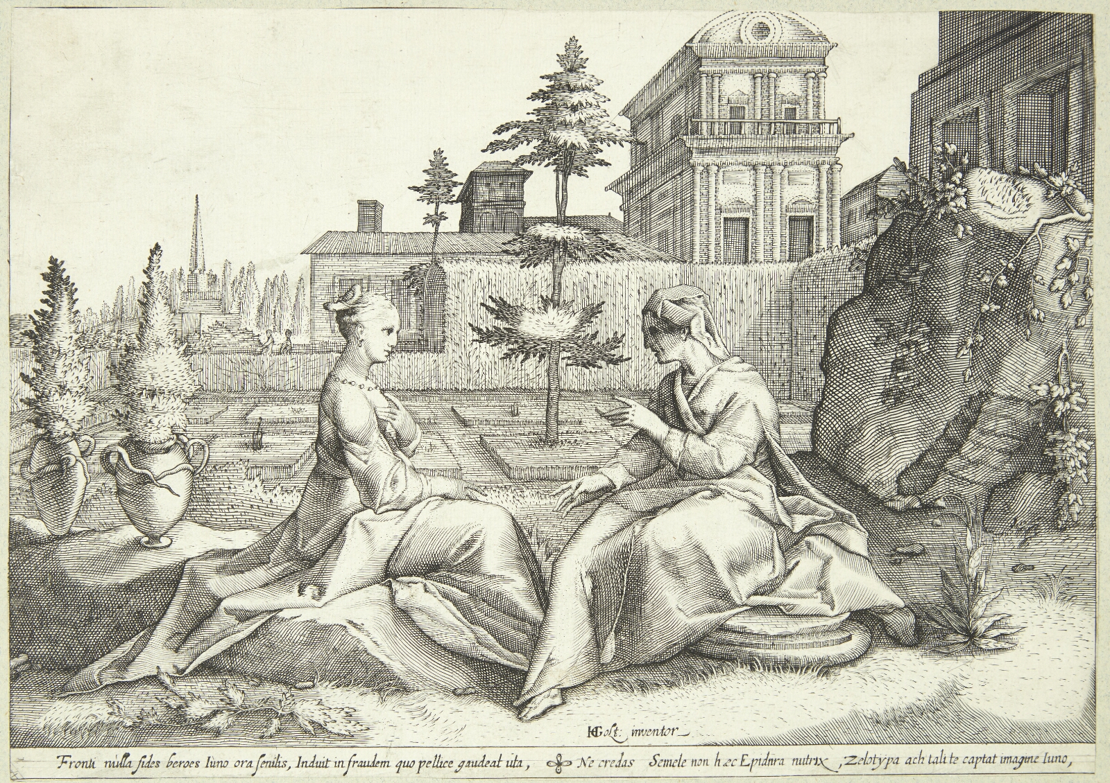 Hendrick Goltzius, Juno i forklædning som Beroë advarer Semele