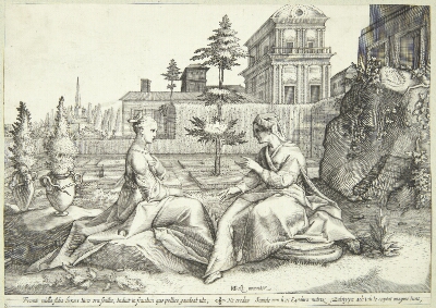Juno i forklædning som Beroë advarer Semele, Goltzius, Hendrick, 1590-1650