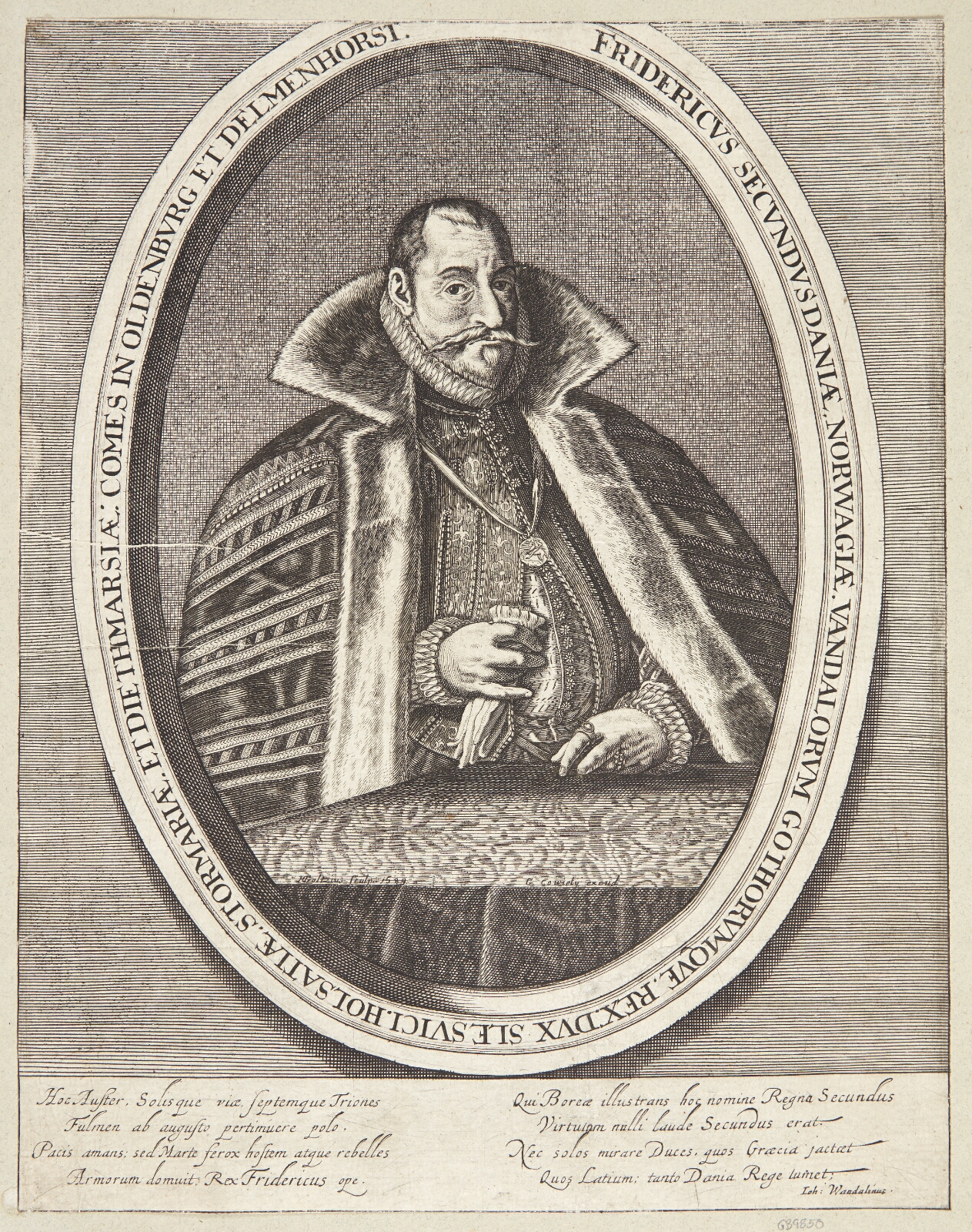 Hendrick Goltzius, Frederik II, konge af Danmark og Norge