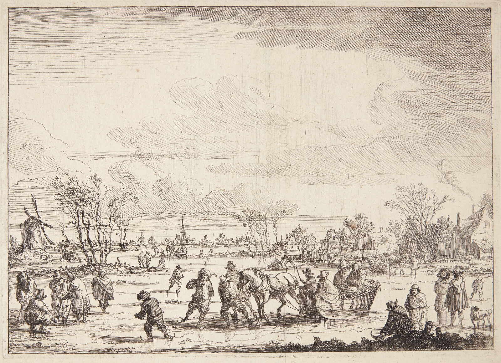 Pieter Bout, Jægere, der gør holdt ved en kilde