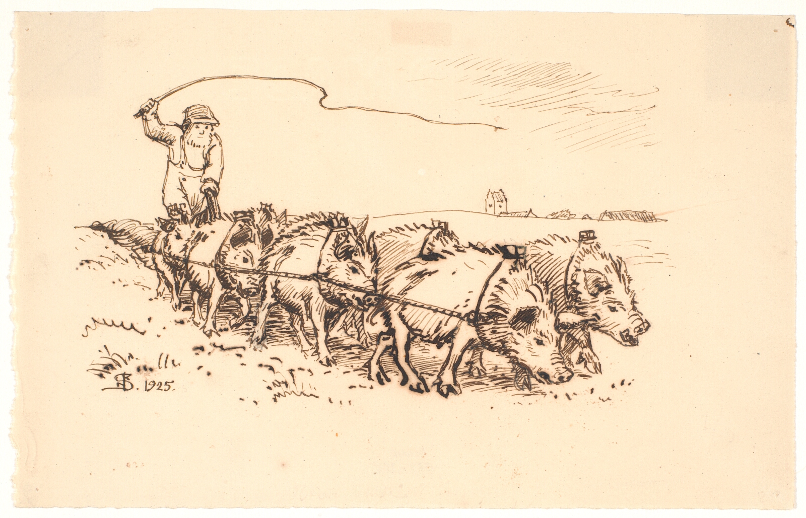 Niels Skovgaard, Blære Bonde pløjer jord