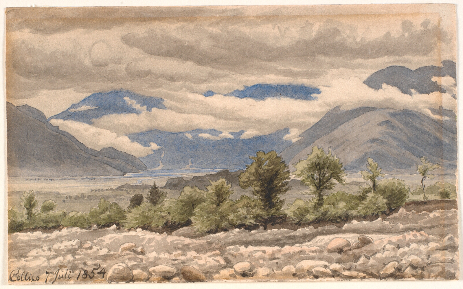 P.C. Skovgaard, Italiensk bjerglandskab i overskyet vejr
