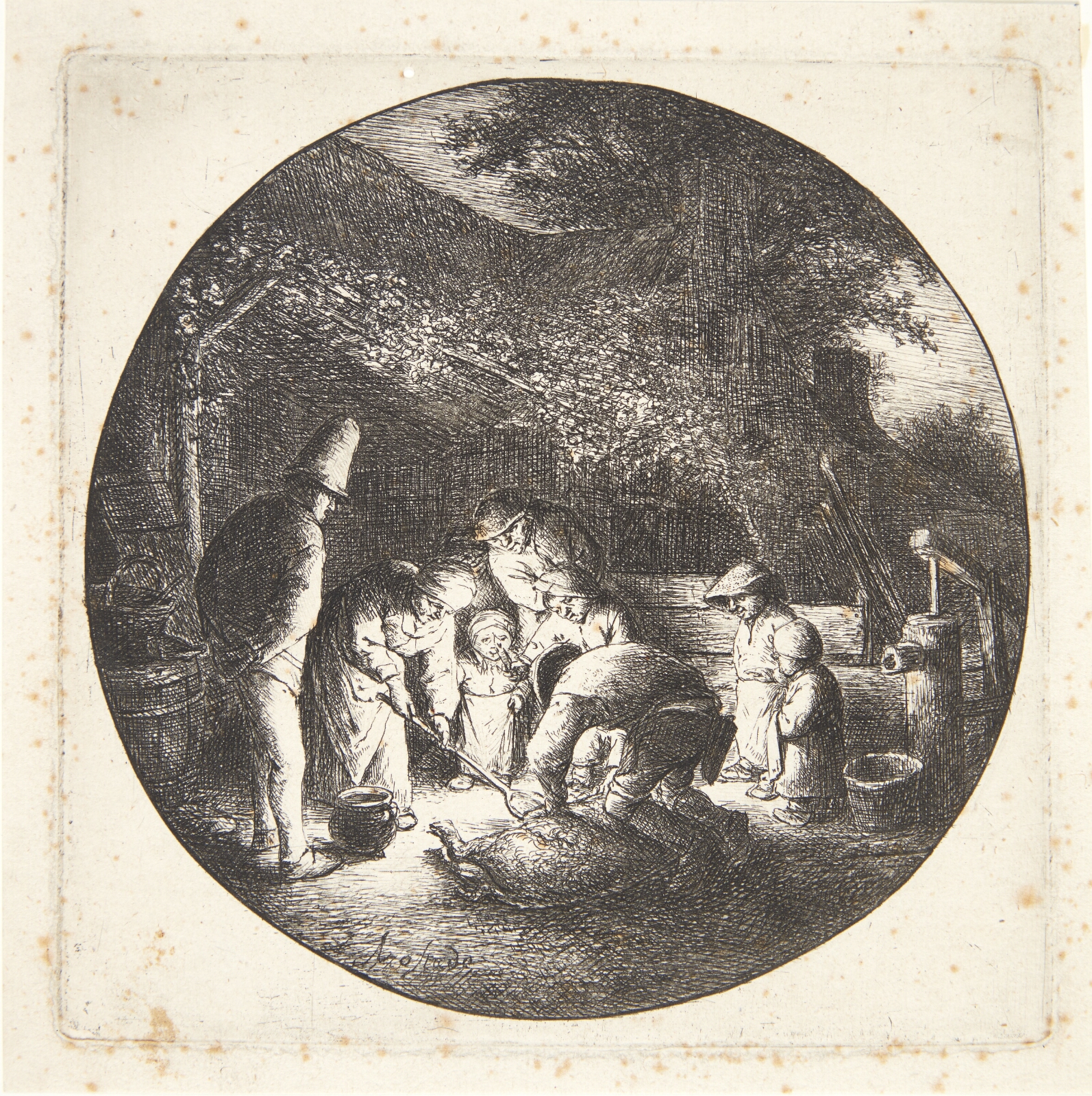Adriaen van Ostade, Svinet slagtes