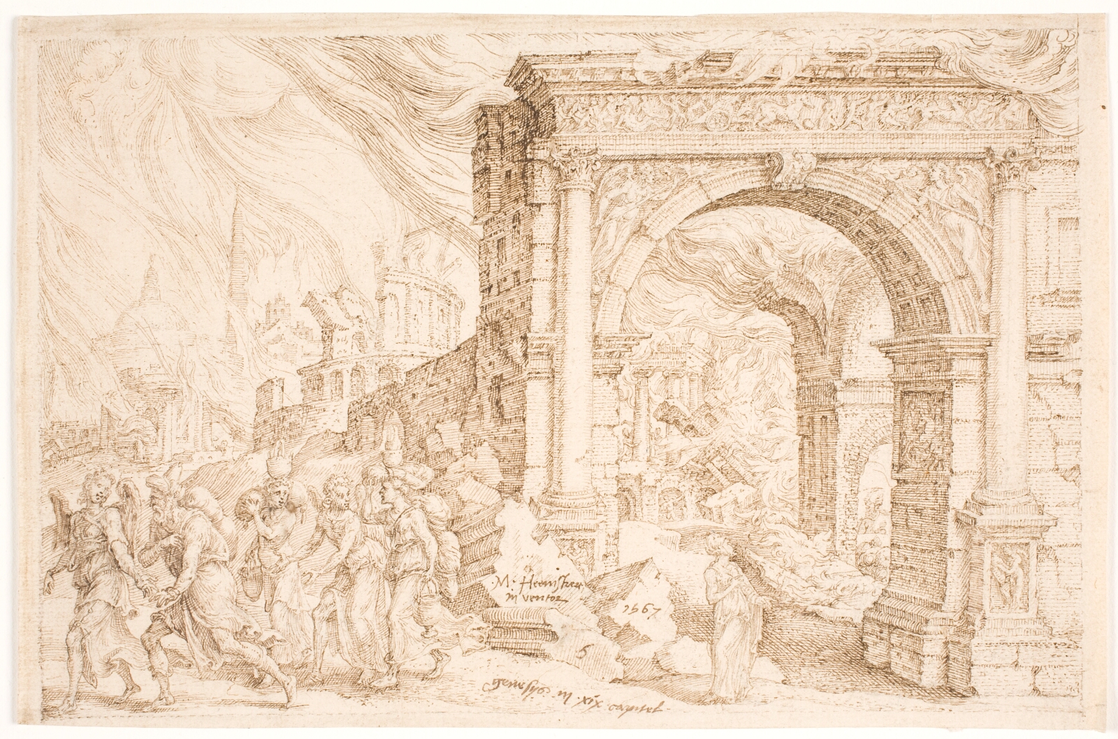 Maarten van Heemskerck, Sodoma's ødelæggelse