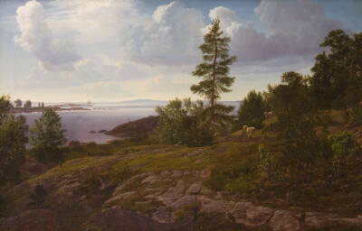 Udsigt over skærgården ved Elleholm i Blekinge