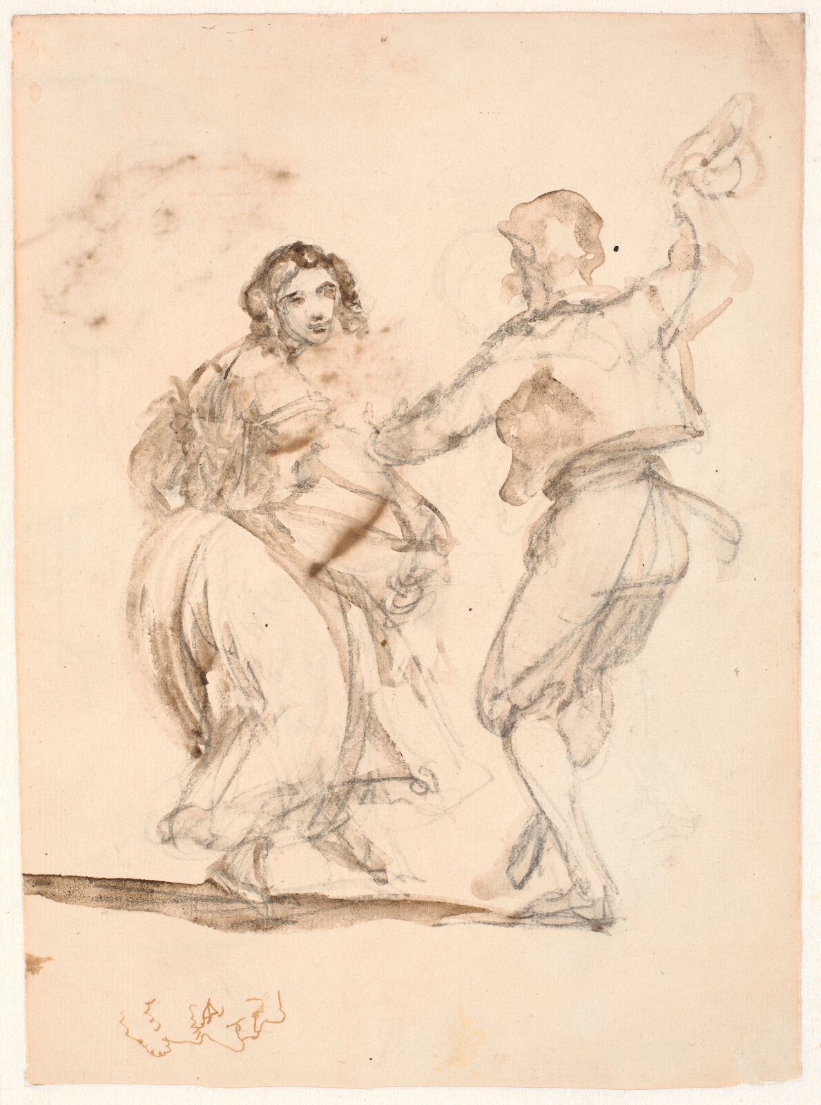 Wilhelm Marstrand, Dansende italiensk par