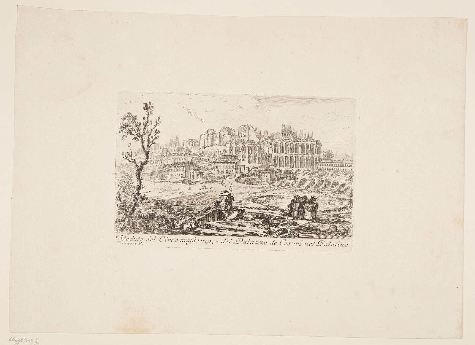Giovanni Battista Piranesi, Udsigt over Circus Maximus og cæsarernes Palazzo på Palatinerhøjen