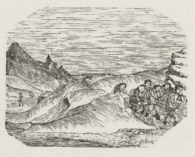 Salik. Mennesker på en bræ, Aron fra Kangeq, 1822-1869